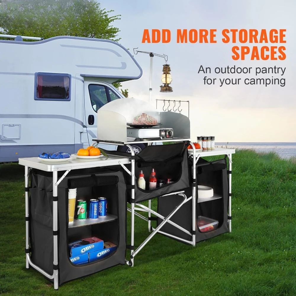 A Camping Kitchen Table, Foldi - Camping Cooking Cupboard ulasan dan harga