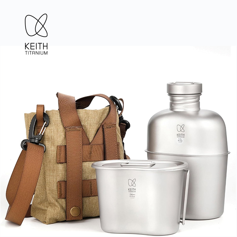 KEITH  Pure Titanium Canteen M - Mess Kit Titanium ulasan dan harga