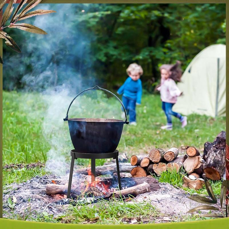 Campfire Tripod, Folding Campi - Camping Cooking Open Fire ulasan dan harga