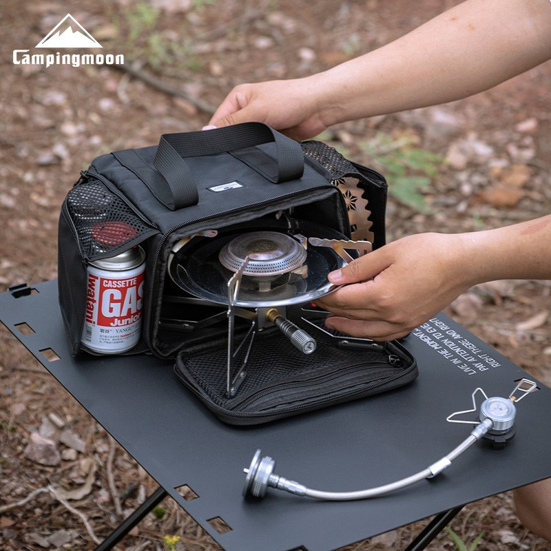 CAMPINGMOON BKXD-5F-B Small Ca - Camping Cooking Set With Bag ulasan dan harga