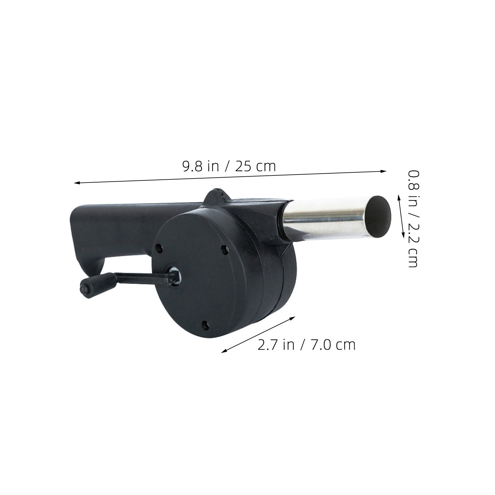 Black Hand Crank Manual Blower - Camping Cooking Equipment ulasan dan harga