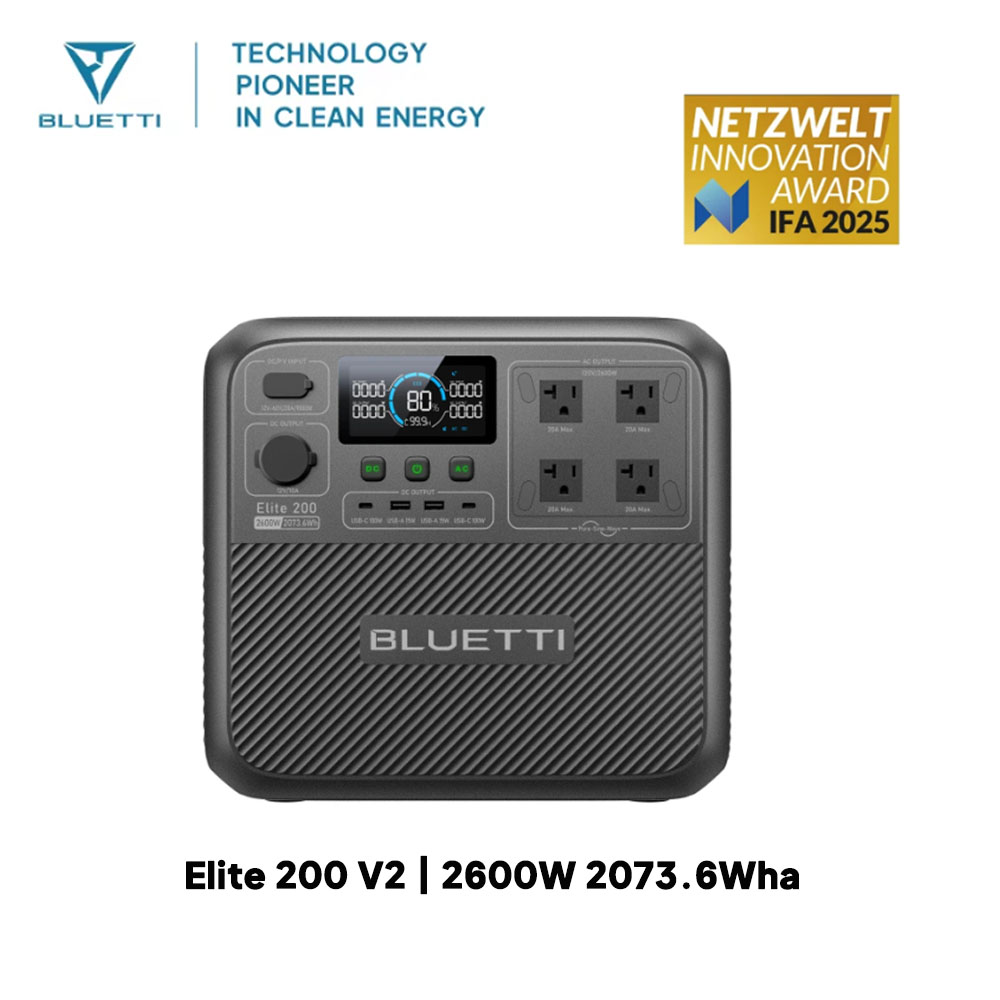 【Renew】BLUETTI Elite 200 V2 Po - Camping Cooking Equipment ulasan dan harga
