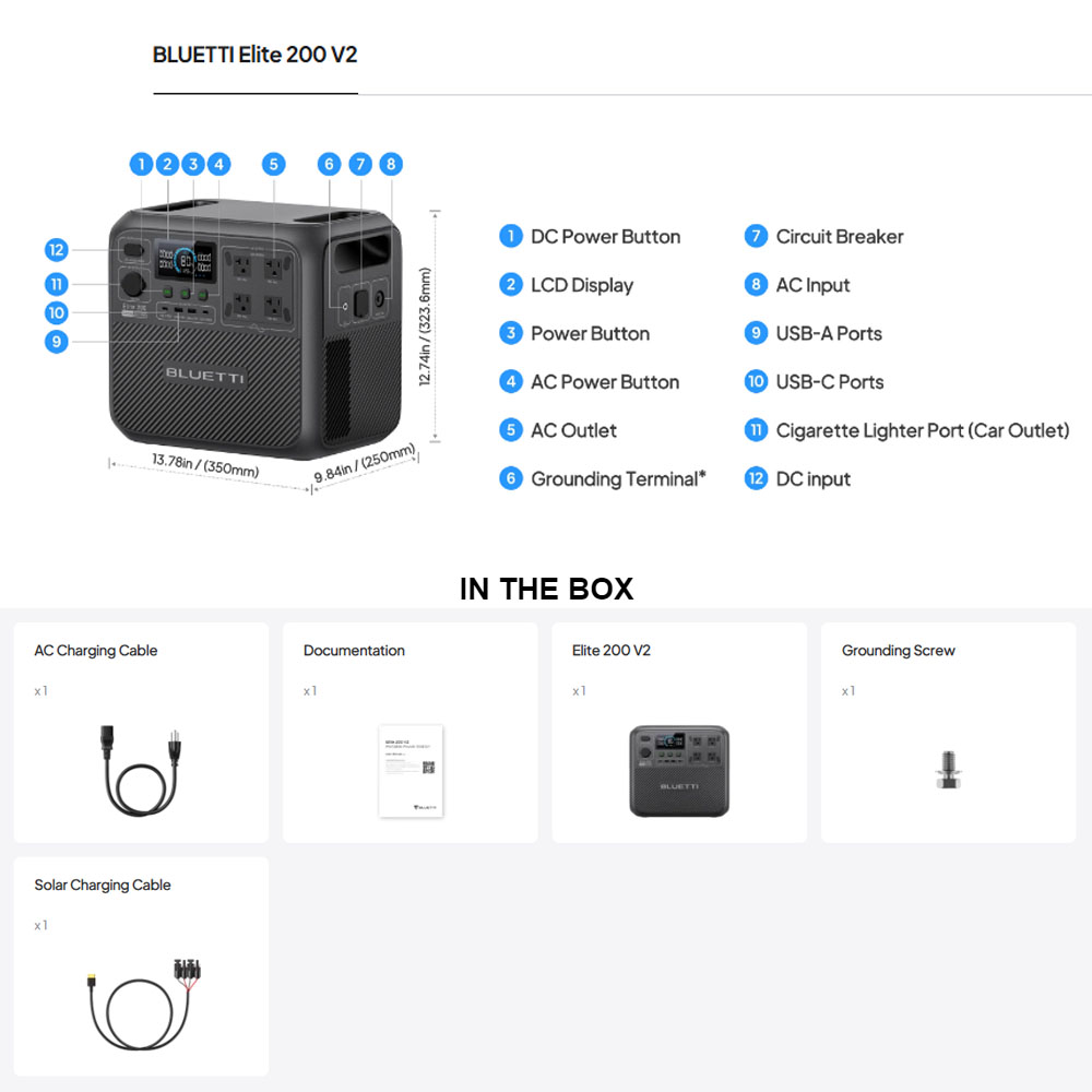 【Renew】BLUETTI Elite 200 V2 Po - Camping Cooking Equipment ulasan dan harga