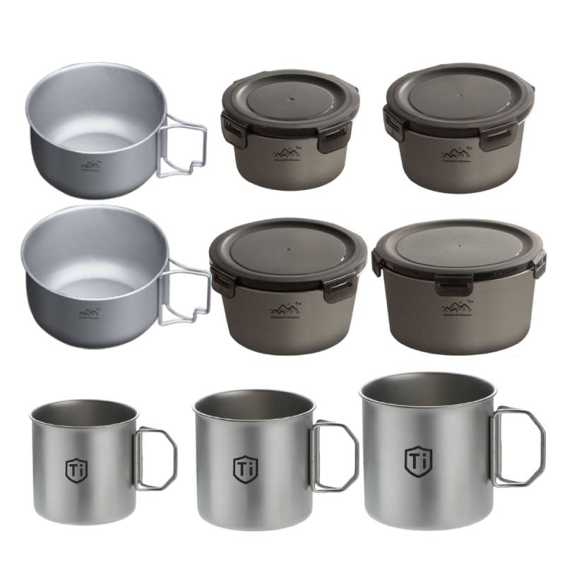 Backpacking Camping Cookware M - Camping Cooking Mess Kit ulasan dan harga