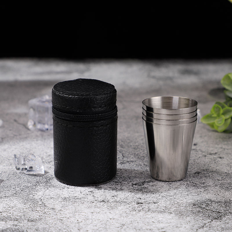 Stainless Steel Shot Glass Set - Camping Cooking Set With Bag ulasan dan harga