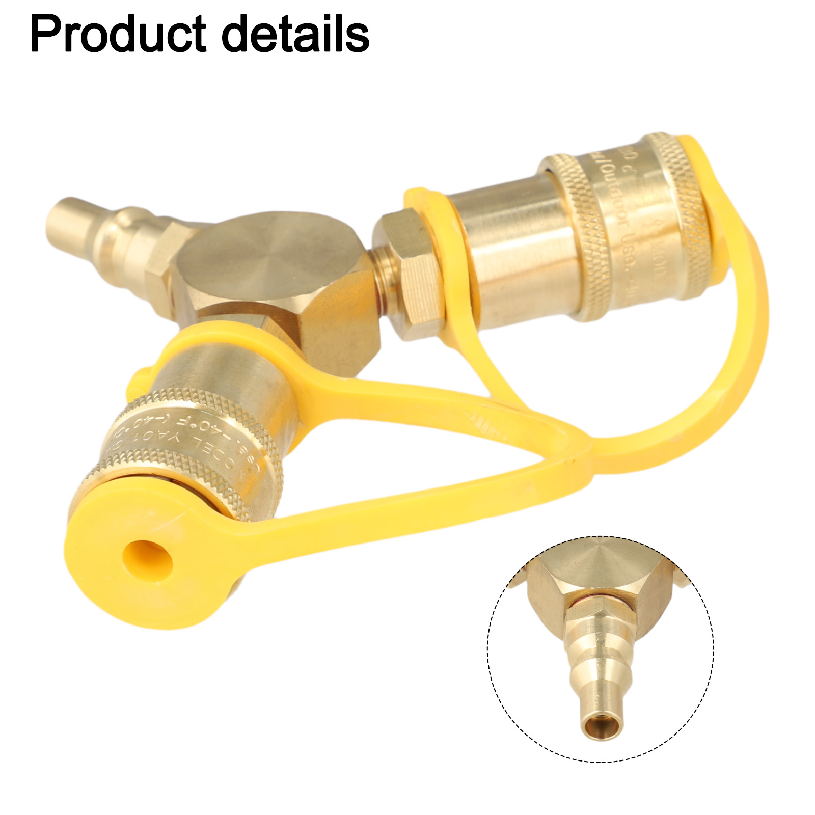 Brass 1/4 Inch Quick Connect Y - Camping Cooking Appliances ulasan dan harga