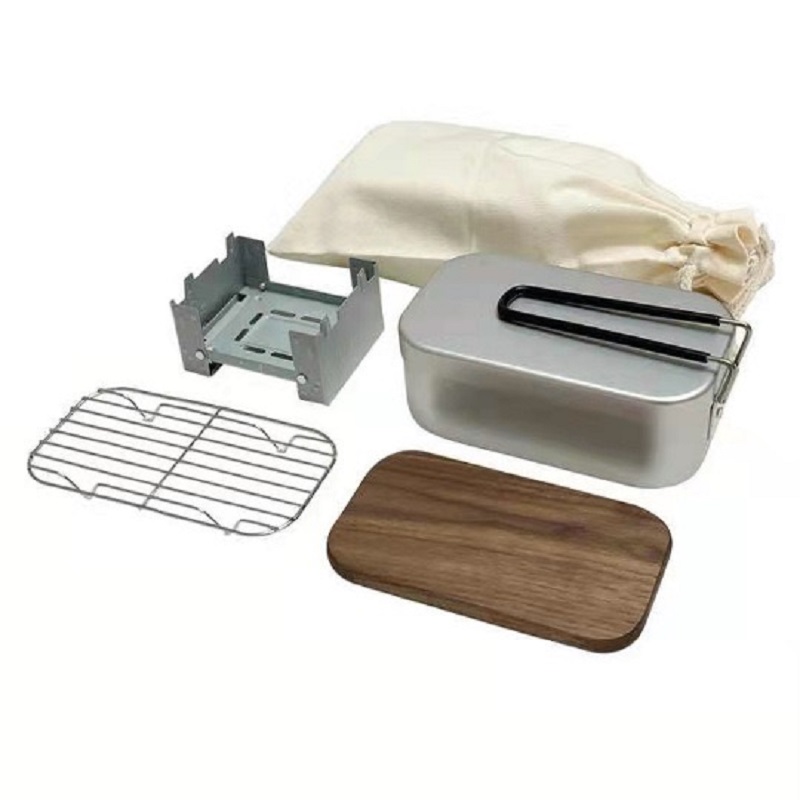 Outdoor Aluminium Mess Kit, St - Camping Cooking Mess Kit ulasan dan harga