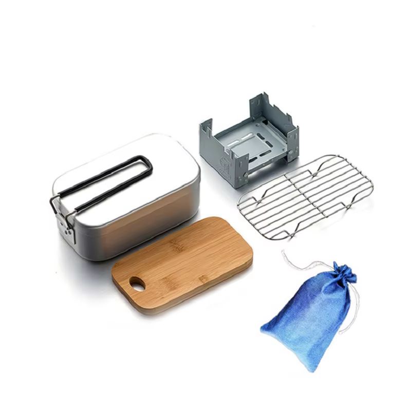 Outdoor Aluminium Mess Kit, St - Camping Cooking Mess Kit ulasan dan harga