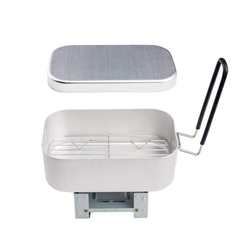 Outdoor Aluminium Mess Kit, St - Camping Cooking Mess Kit ulasan dan harga