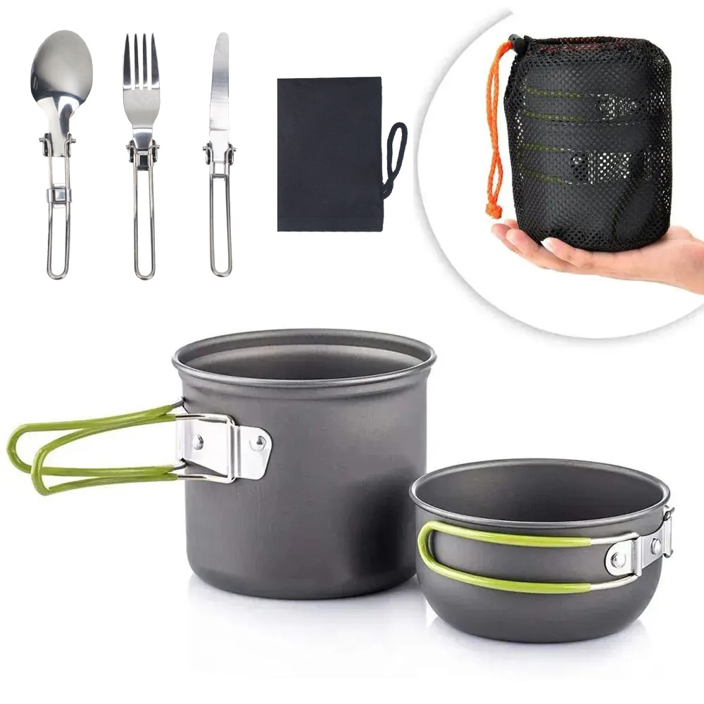 Camping Cookware Mess Kit Ultr - Camping Cooking Mess Kit ulasan dan harga