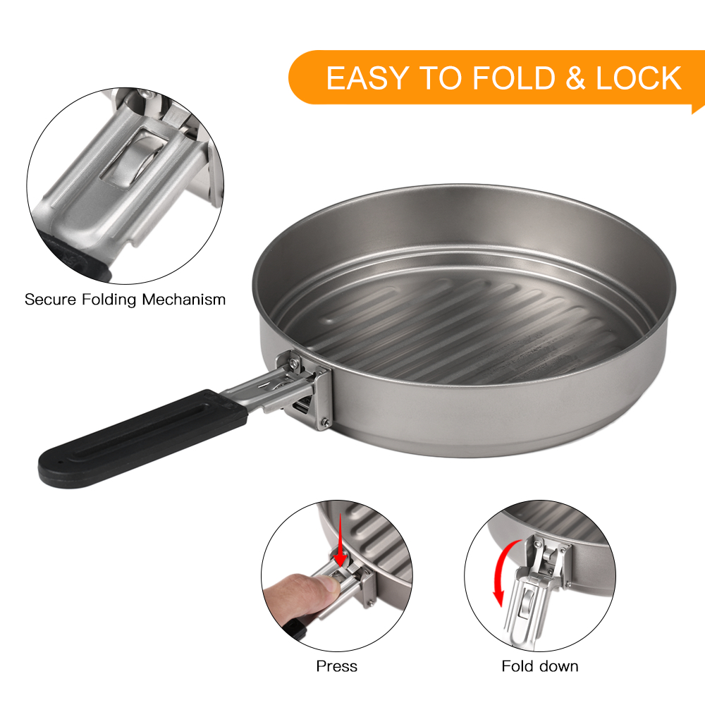 Camping Pots and Pans Portable - Camping Cooking Open Fire ulasan dan harga