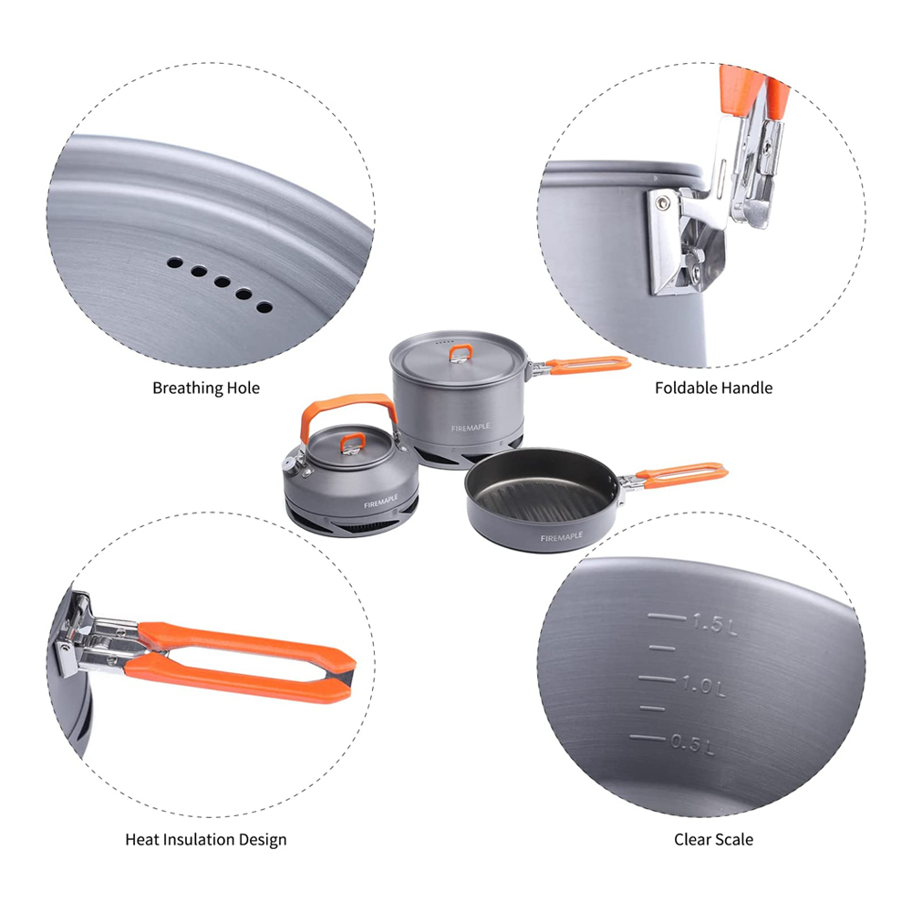 Fire Maple Camping Cookware Ut - Camping Cooking Pack ulasan dan harga