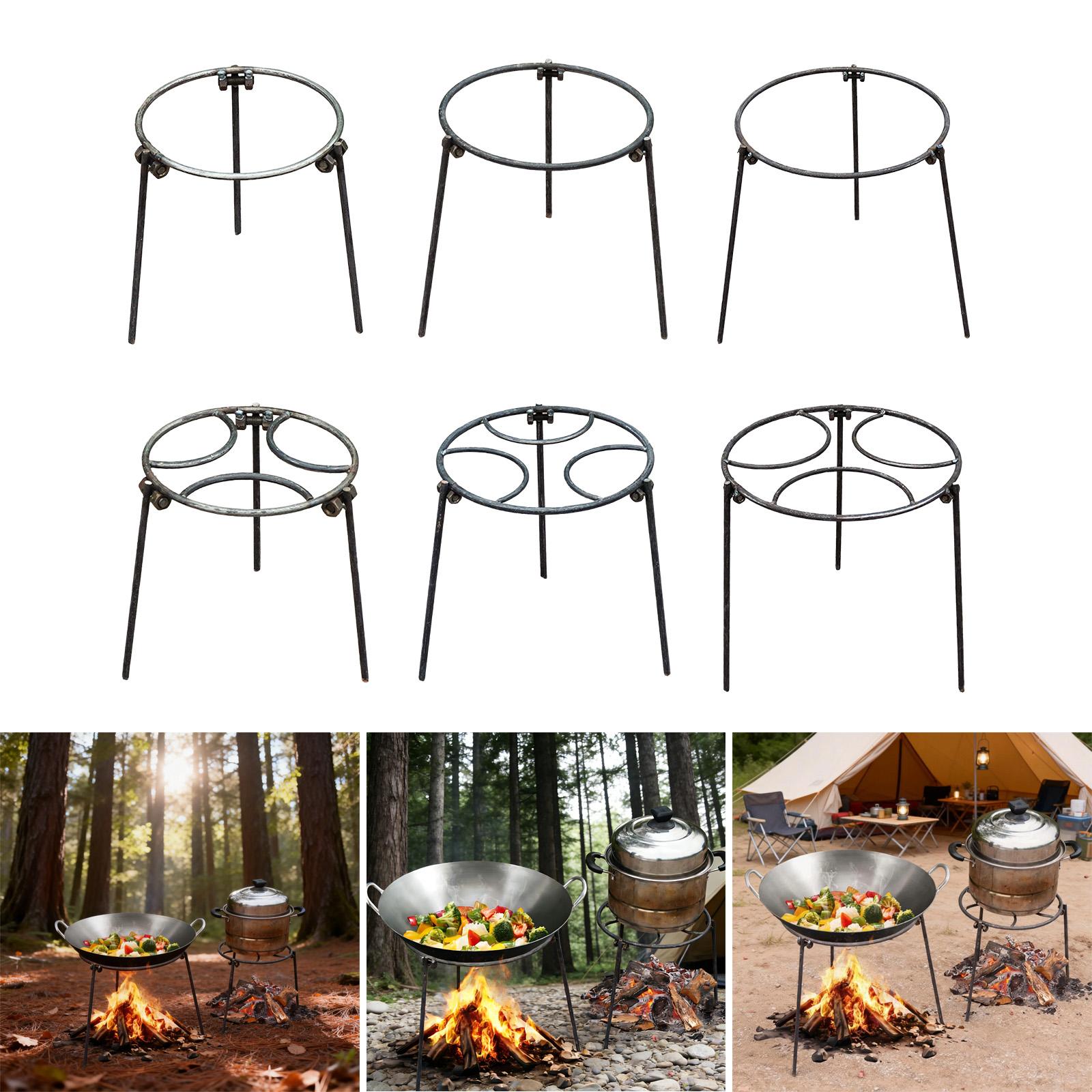 Folding Campfire Tripod Durabl - Camping Cooking Open Fire ulasan dan harga