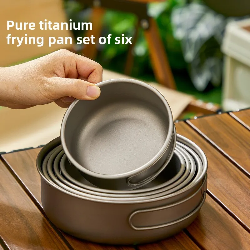 Titanium Outdoor Pot Set Picni - Camping Cooking Set With Bag ulasan dan harga