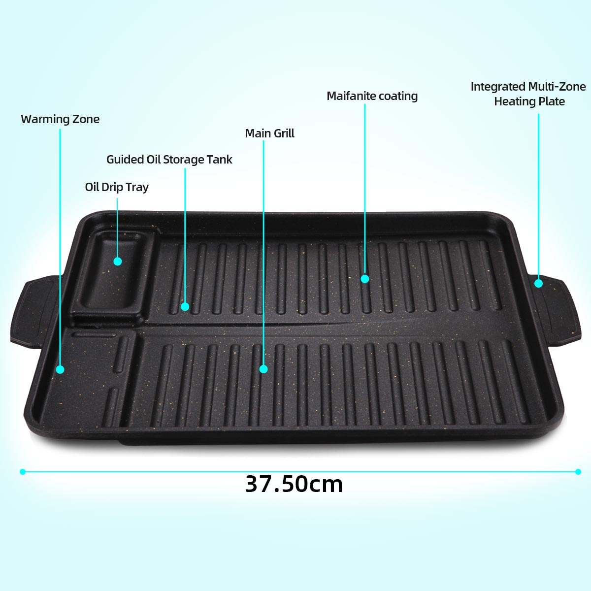 Korean Grill Meat Plate Alumin - Camping Cooking Cupboard ulasan dan harga