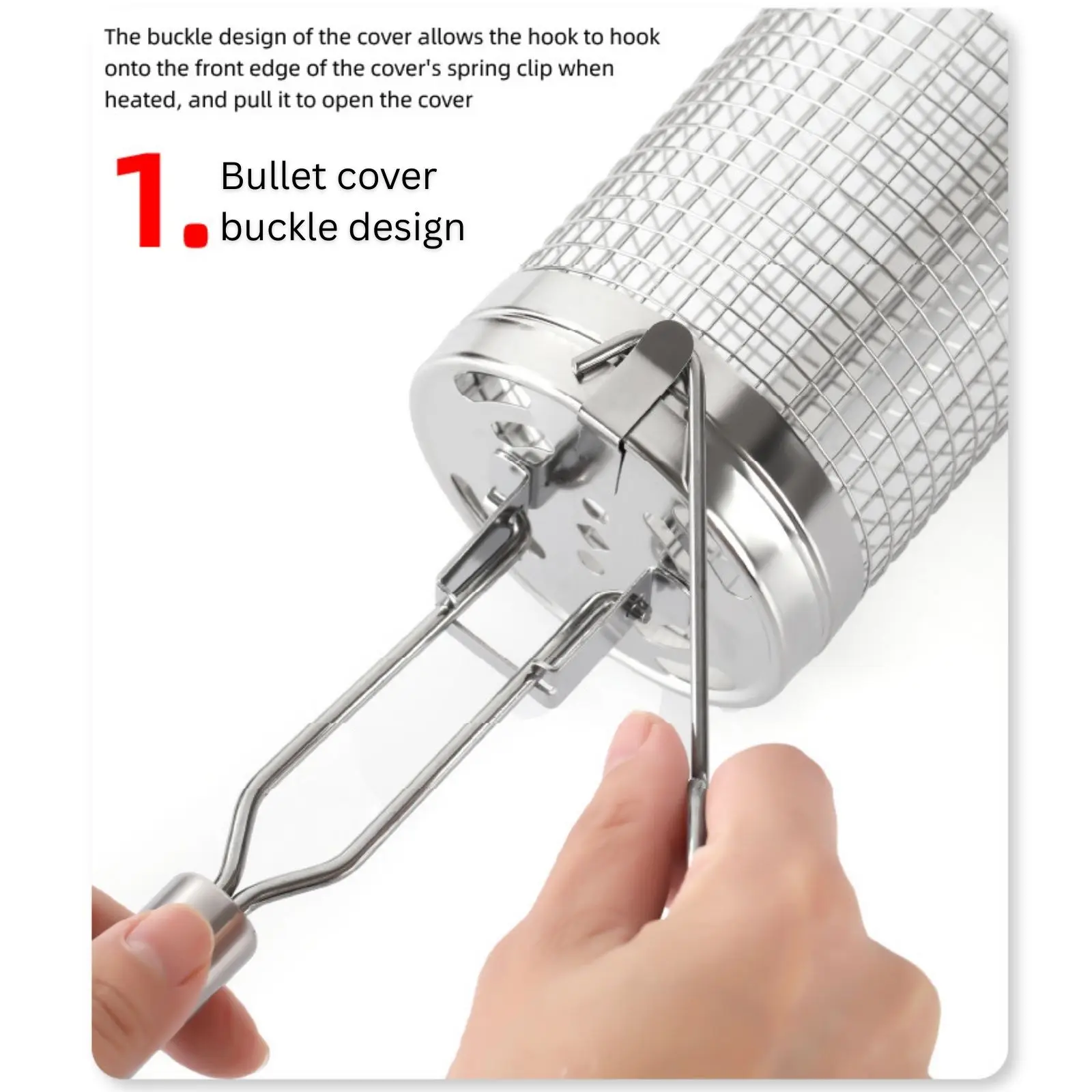 Stainless Steel Rolling Grill  - Camping Cooking Basket ulasan dan harga