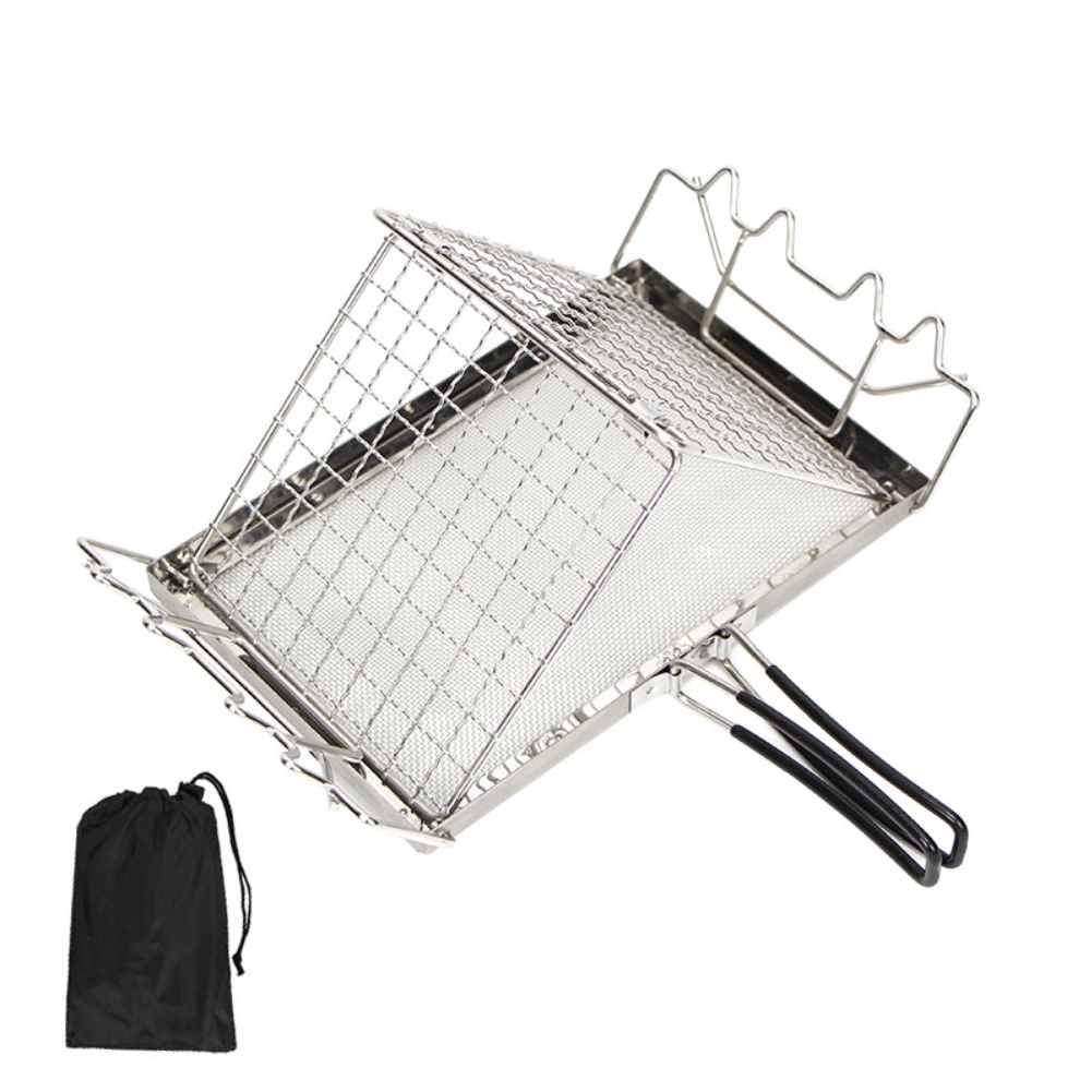 Stainless Steel Grill Rack for - Camping Cooking Open Fire ulasan dan harga