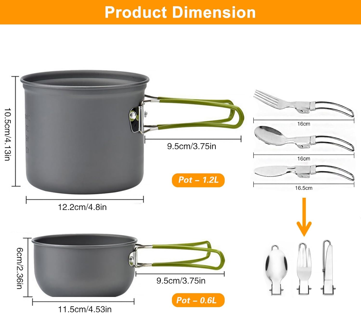 Camping Cookware Mess Kit Back - Camping Cooking Mess Kit ulasan dan harga