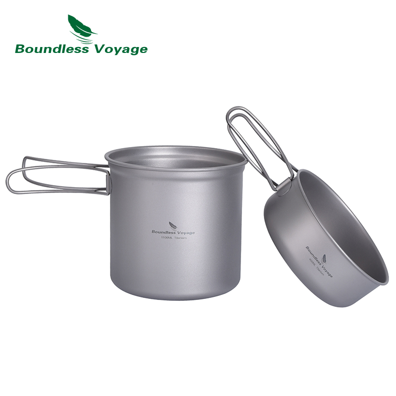 Boundless Voyage Titanium Pot  - Camping Cooking Mess Kit ulasan dan harga